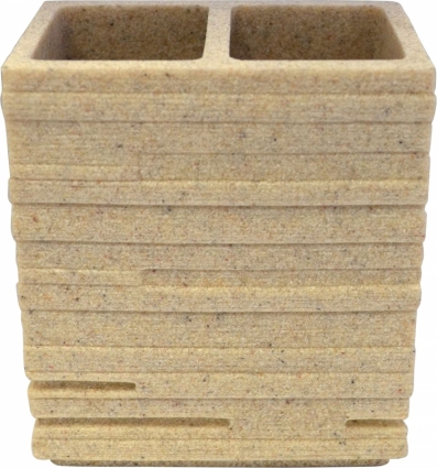 Стакан Ridder Brick 22150211 для зубных щеток, бежевый