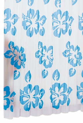 Штора для ванной Ridder Flowerpower 32353 голубая