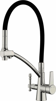 Смеситель Zorg Sanitary ZR 338-6 YF satin для кухонной мойки