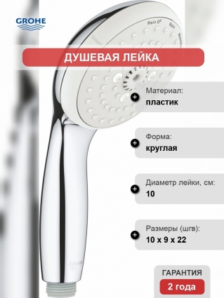 Душевая лейка Grohe New Tempesta 28419002