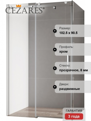 Душевой уголок Cezares Stylus Soft AH 1 100/90 C Cr