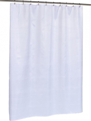 Штора для ванной Carnation Home Fashions Waffle Weave SCWAF-21 White