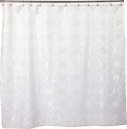 Штора для ванной Carnation Home Fashions Jacquard Ivory Circle