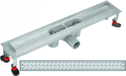 Душевой лоток RGW Shower Panels DA-FH 600 с решеткой и опорами