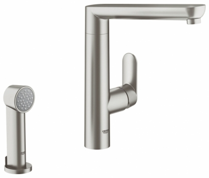 Смеситель для кухонной мойки Grohe K7 с дополнительной выдвижной лейкой