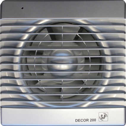 Вытяжной вентилятор Soler&Palau Decor 200C silver