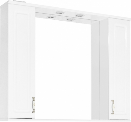 Зеркало-шкаф Style Line Олеандр-2 100/С Люкс, белый