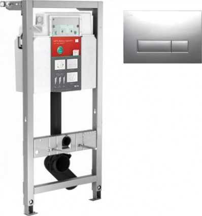 Система инсталляции для унитазов Mepa VariVIT P3 512319 3 в 1 с кнопкой смыва