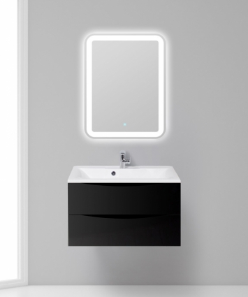 Мебель для ванной BelBagno Marino 80 nero lucido