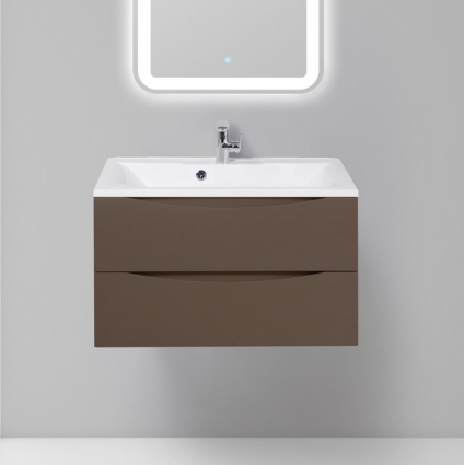 Тумба с раковиной BelBagno Marino 80 cioccolato opaco