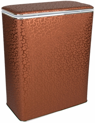 Корзина для белья Geralis FCH-B шоколад, хром, большая