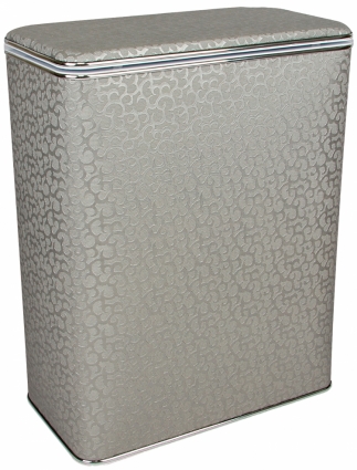 Корзина для белья Geralis FHH-B серебро, хром, большая