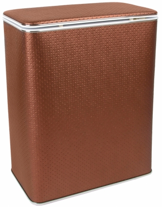 Корзина для белья Geralis PNH-B орех, хром, большая