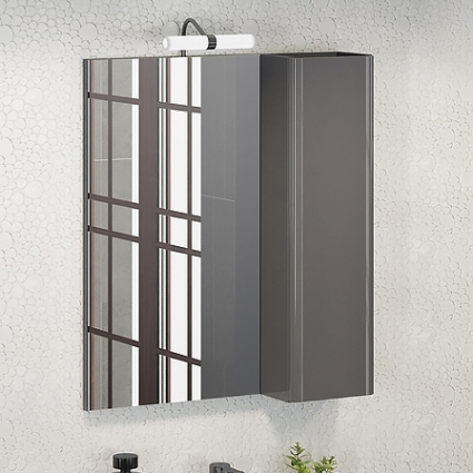 Зеркало-шкаф Comforty Рим 60 серое