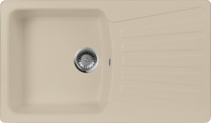 Мойка кухонная AquaGranitEx M-12 бежевая