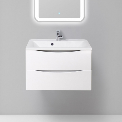 Тумба с раковиной BelBagno Marino 75 bianco lucido