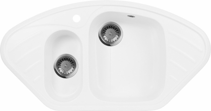 Мойка кухонная AquaGranitEx M-14 белая
