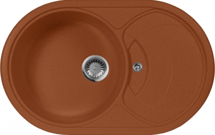 Мойка кухонная AquaGranitEx M-18s терракот