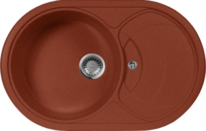 Мойка кухонная AquaGranitEx M-18s красный марс