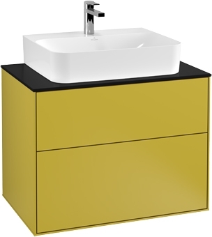 Тумба для комплекта Villeroy & Boch Finion G09200HE 80 см, sun matt, настенная подсветка