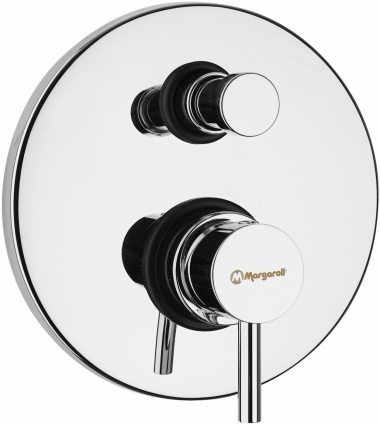 Смеситель Margaroli Moderna RU2008AA01CR для ванны, С ВНУТРЕННЕЙ ЧАСТЬЮ