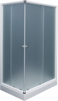 Душевой уголок De Aqua K12080MT-W 120х80, стекло матовое