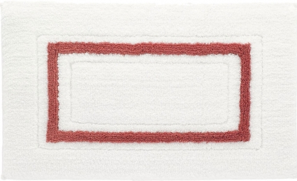Коврик Kassatex Framed Stripe White/Paprika FSP-510-WPR белый