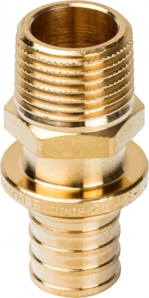 Переходник Stout SFA 0001 20xR 1/2", аксиальный, с наружной резьбой