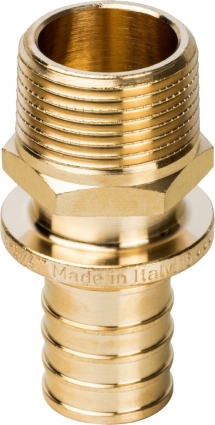 Переходник Stout SFA 0001 25xR 3/4", аксиальный, с наружной резьбой