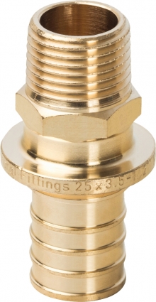 Переходник Stout SFA 0001 25xR 1/2", аксиальный, с наружной резьбой