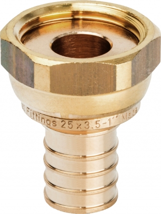 Переходник Stout SFA 0019 25xG 1", аксиальный, с накидной гайкой