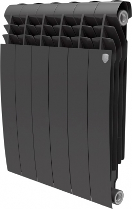 Радиатор биметаллический Royal Thermo BiLiner 500 6 секций, noir sable