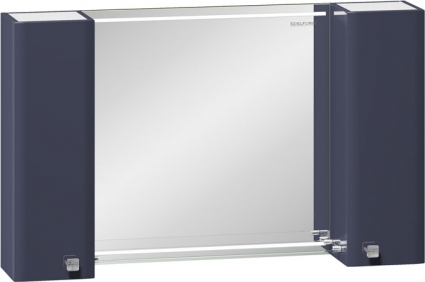 Зеркало-шкаф Edelform Nota 105 серое, с подсветкой