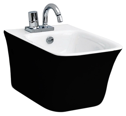 Биде подвесное ArtCeram Cow CWB001 black&white