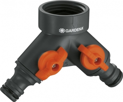 Переходник Gardena 00938-20 3/4" на два выхода с регуляторами
