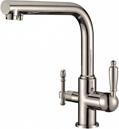 Смеситель Zorg Clean Water ZR 313 YF-33 NICKEL для кухонной мойки