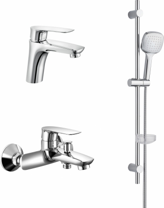 Душевой комплект Orange Mari M07-311cr два смесителя + Душевой гарнитур Orange O-Shower