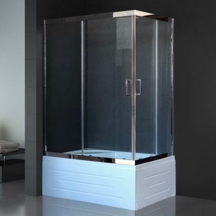 Душевой уголок Royal Bath RB 8120BP-Т-СН L, с поддоном