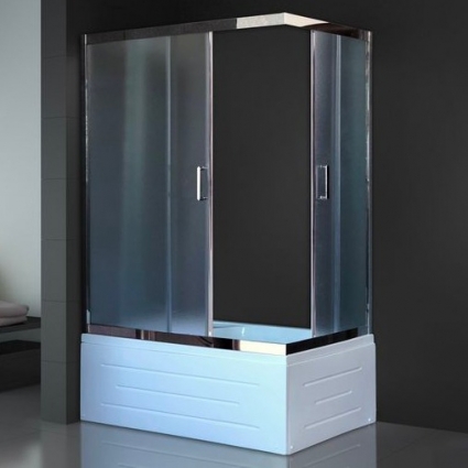 Душевой уголок Royal Bath RB 8120BP-C-СН L, с поддоном