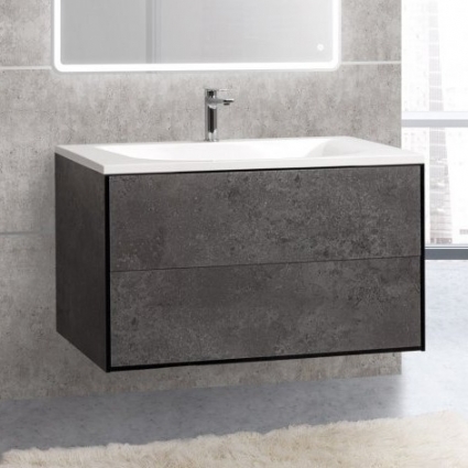 Тумба для комплекта Cezares Premier HPL-100-2C-SO-MGN-BLUM manganese