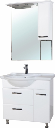 Мебель для ванной Bellezza Балтика 90 L белая