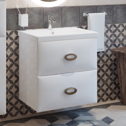 Тумба для комплекта Marka One Ovale 60П White