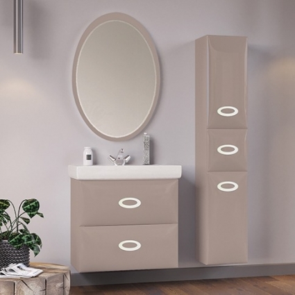Мебель для ванной Marka One Arrondi 70П cappuccino