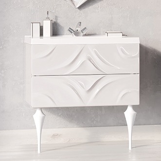 Тумба с раковиной Marka One Angel 80 white