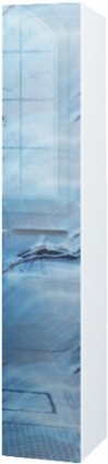 Шкаф-пенал Marka One Idalgo 30П blue marble, L