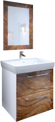 Мебель для ванной Marka One Visbaden 60П wood