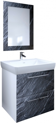 Мебель для ванной Marka One Visbaden 70П black stone