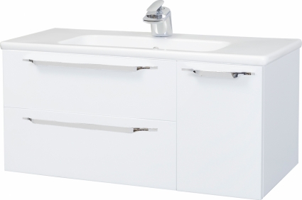 Тумба с раковиной Bellezza Луиджи 90 L, подвесная