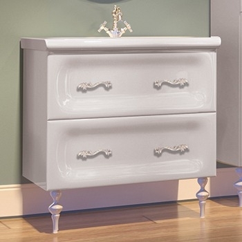 Тумба с раковиной Marka One Cheri 80Н white