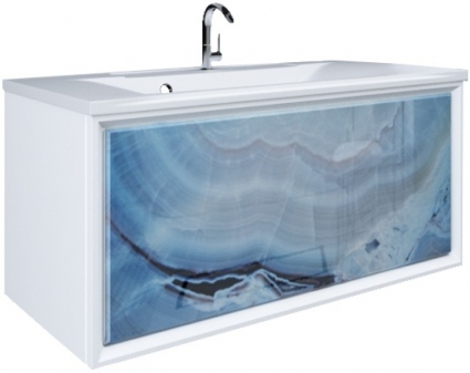 Тумба для комплекта Marka One Seattle 90П blue marble